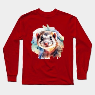 Cute ferret gift ideas, ferret tees Long Sleeve T-Shirt